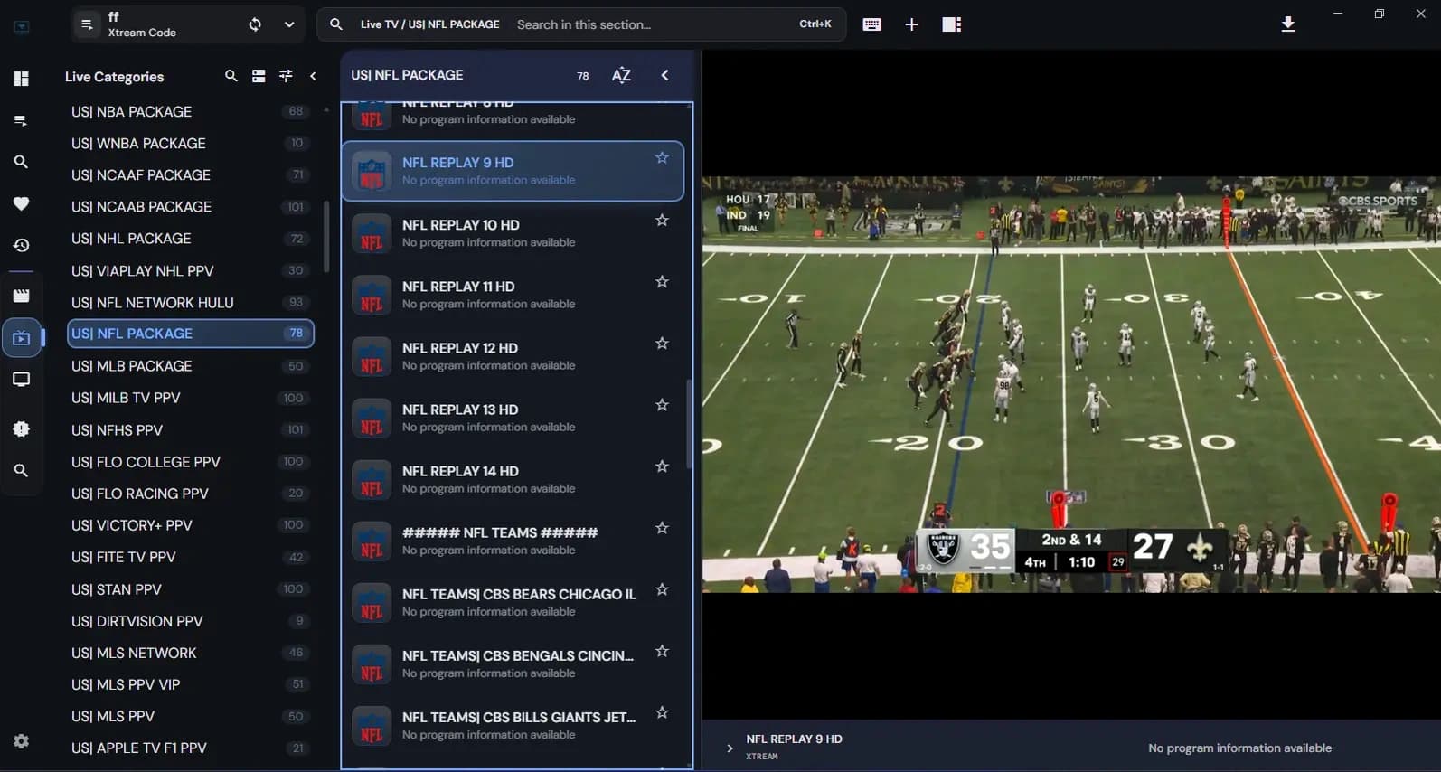 IPTV Map NFL Sunday Ticket Broadcast IPTV Map NFL Sunday Ticket & RedZone Sports Streaming Interface with Zero Lag